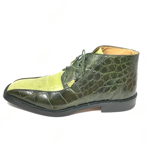 Mauri Ankle Boots Size 13 Green Full Alligator main image 5